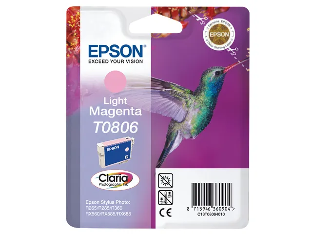 Inktcartridge Epson T0806 lichtrood C13T08064011