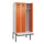 locker met bank,voor scheiding van kleding,HxBxD 2120x900x815mm,3vak