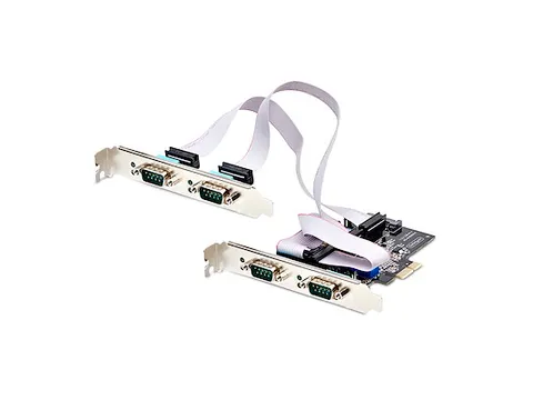 4-Poort PCIe Seriële Adapter Kaart, RS232/422/485