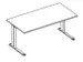 In hoogte verstelbaar bureau,HxBxD 720-840x2000x800mm,Bl-wit