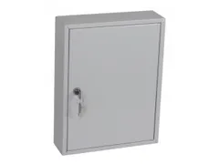 sleutelkast,42haak,HxBxD 350x270x80mm,romp grijs,front grijs