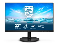 Philips V-Line 21,5 inch LCD Monitor 22 Inch Zwart