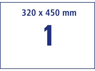Antimicrobiële etiketten afneembaar transparant 450x320mm - 13