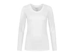 Santino Juna dames T-shirt met lange mouwen, wit, maat L, per stuk