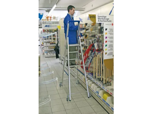 Verrijdbare Boktrap Aluminium L 2 21M 6Treden