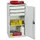 Draaideurkast 1000x500x500mm 3laden 1legbord Lichtgrijs Ral7035