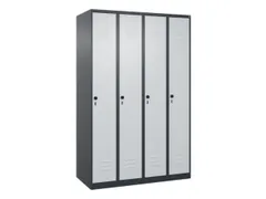 locker,HxBxD 1850x1200x500mm,4vak,vak B 300mm,draaigrendel