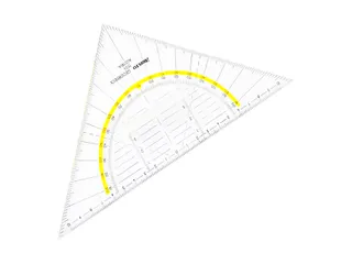 Geodriehoek Aristo 1555/2 225mm met greep transparant - 6