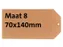 Label karton nr 8 200gr 70x140mm chamois 1000 stuks