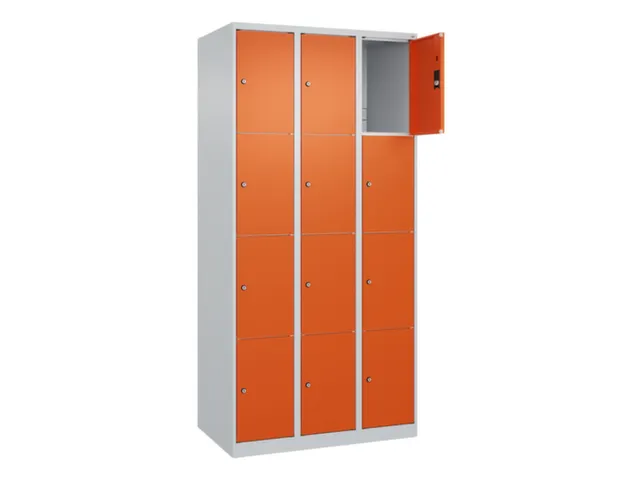 lockerkast,HxBxD 1850x900x500mm,3x4vakken,vak B 300mm,cil.-slot