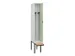 locker met bank,voor scheiding van kleding,HxBxD 2120x300x815mm,1vak