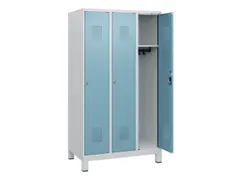 schoollocker,HxBxD 1630x900x500mm,3vak,vak B 300mm,cil.-slot,voeten
