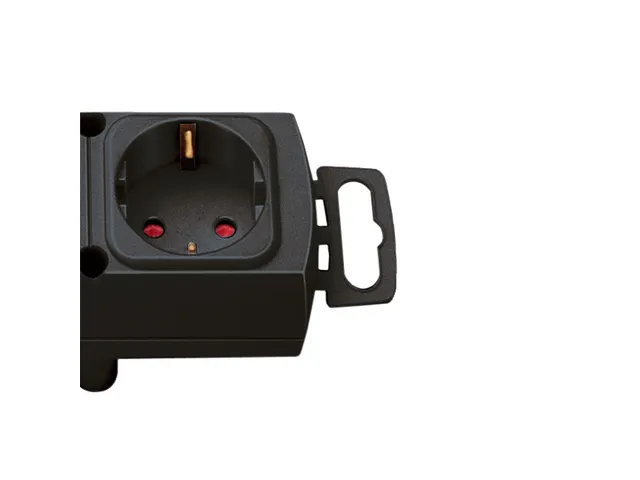Stekkerdoos Brennenstuhl Comfort Plus 4vdg incl platte stekker 2m zw
