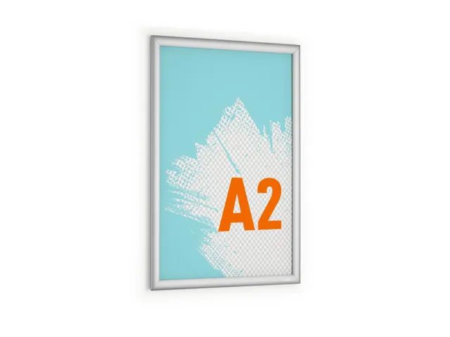 Kliklijst aluminium Outdoor A2 metaal zilver