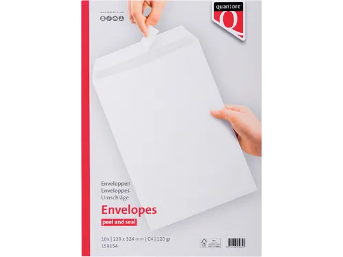 Envelop Quantore Akte C4 229x324mm 120gr Wit zelfklevend