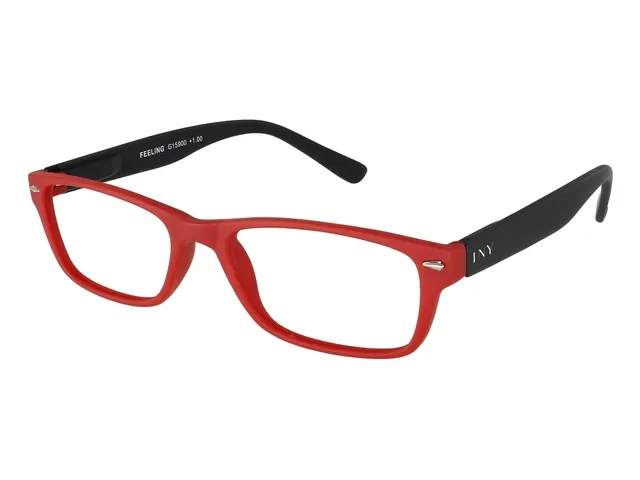 Leesbril I Need You +2.00 dpt Feeling rood-zwart