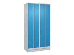 locker,HxBxD 1950x1000x500mm,4vak,vak B 250mm,cil.-slot,sokkel