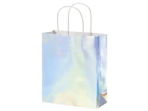 Cadeautas Folia iriserend kraft 12x15x5.5cm 10 stuks