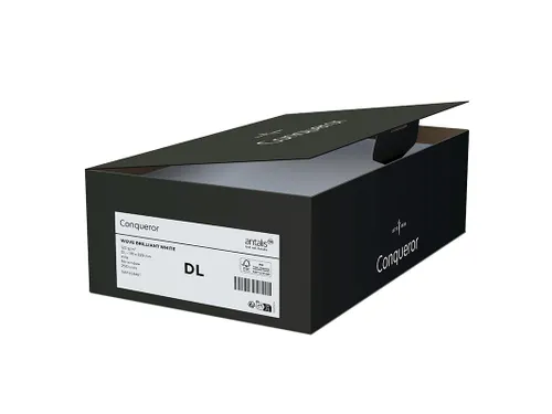 Conqueror Envelop 120 Gram CX22 DL 110x220mm Briliant Wit 500 Stuks