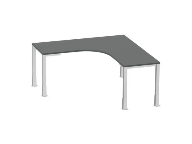 bureau à retour à hauteur réglable,MS-gris foncé
