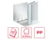 Presentatie Ringband Esselte 4 rings A4 40mm D-mech Panorama Wit