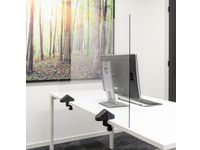 Scheidingsscherm Dubbel Bureau Tafelveiligheidsglas 58x120cm