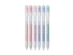 Gelschrijver Sakura Gelly Roll Stardust 08 klikfunctie set à 6 kleure