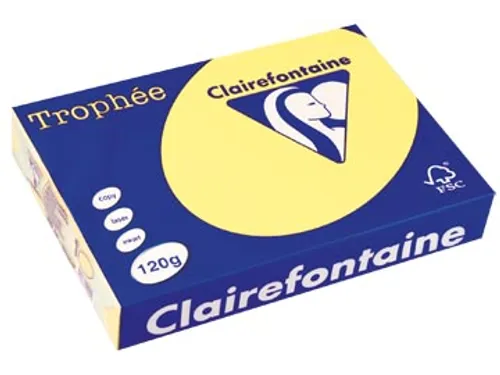Trophée Pastel Gekleurd Papier A4 120g 250 Vel Citroengeel