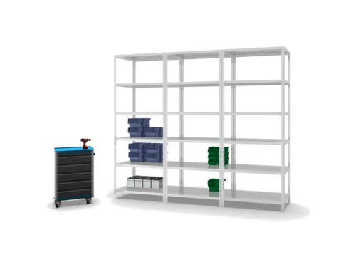magazijnstelling,grondveld,HxBxD 2500x1000x600mm,vaklast 350kg