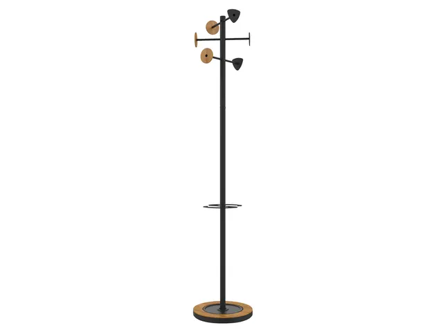 Kapstok Unilux Bora staand bamboe zwart