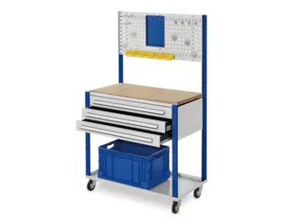 Verrijdbaar Werkstation 1730x1000x500mm Met Geperforeerde Plaat - 2