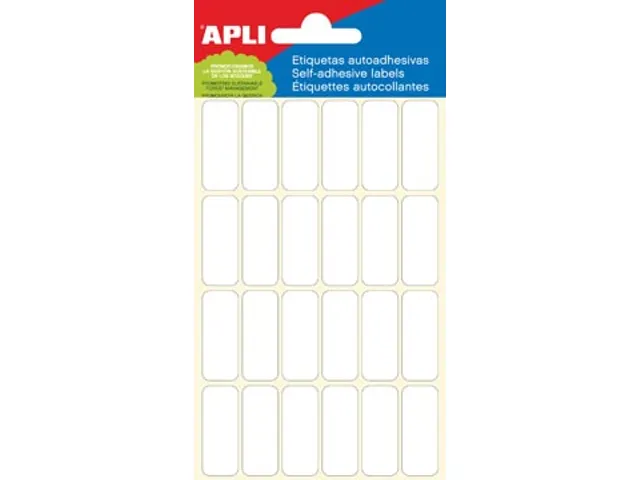 Apli Etiket 12x30mm Wit