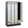 locker met bank,HxBxD 1950x1200x815mm,4vak,vak B 300mm,cilinderslot
