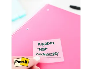 Memoblok Post-it 3M 73x73mm Transparant roze - 5