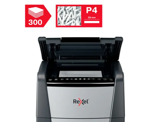 Papiervernietiger Rexel Optimum Auto+ 300X P-4 snippers 4x26mm