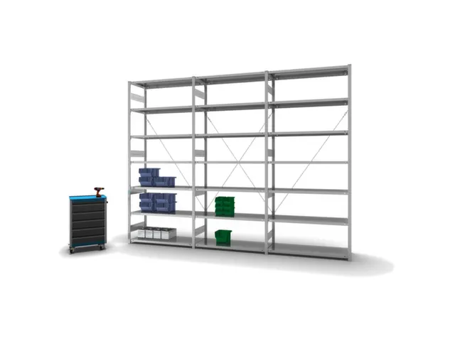 rayonnage modulaire,rayonnage départ,HxlxP 3000x1360x535mm