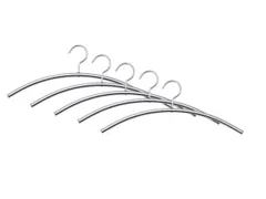 Kleerhangers Staal Zilver
