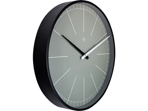 Wandklok nXt Gray Ø 40cm grijs streepaanduiding