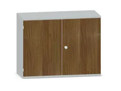 Kantoorkast 770x1000x430mm Decor Romp Lichtgrijs Decor Front Noten