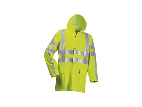Lyngsøe LR75-RWS regenjas, fluo geel, maat M, per stuk
