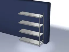 breedvakstelling,aanbouwveld,HxBxD 2500x2020x635mm,vakl. 350kg