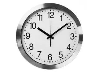 Aluminium Wandklok Ø 30cm cijferaanduiding DCF - 6