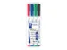 Viltstift Staedtler 301 whiteboard pen rond 1mm 4 stuks assorti