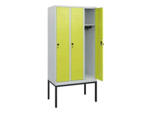 locker,HxBxD 1950x900x500mm,3vak,vak B 300mm,draaigrendel