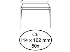 Envelop Quantore Bank C6 114x162mm 80gr Wit Zelfklevend