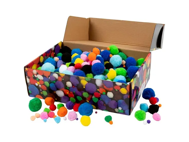 Pompons Creativ Company doos à 720 stuks assorti