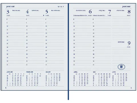 Agenda 2026 Ryam Weekplan Plus Mercury 7dagen/2pagina's rood