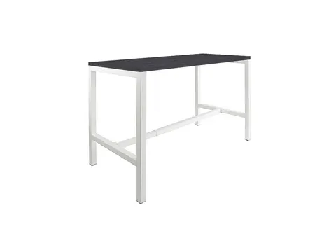 Domino Basic statafel 160x80cm 110cm houtprint schaduw 25mm wit