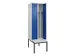 locker met bank,voor scheiding van kleding,HxBxD 2120x600x815mm,2vak
