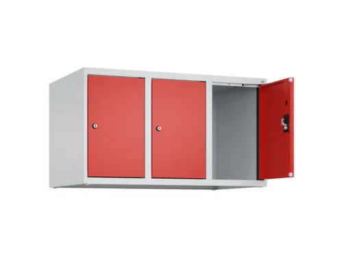 opzetkast,v. locker,3vak.,vak B 300mm,HxBxD 500x900x500mm,cilinderslot